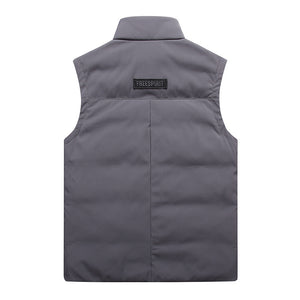 Men'S Loose Stand-Up Collar Youth Outdoor Leisure Vest