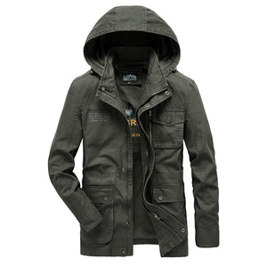 Men'S Autumn And Winter Mid-Length Casual Jacket