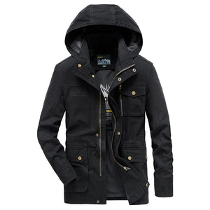 Men'S Autumn And Winter Mid-Length Casual Jacket