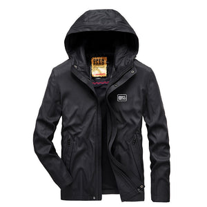 Men'S Casual Fashion Youth Hooded Jacket