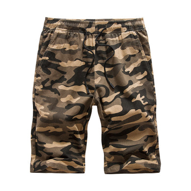 Men'S Camouflage Casual All-Match Cotton Loose Five-Point Pants