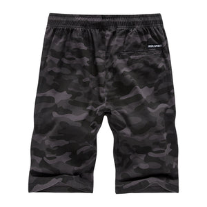 Men'S Camouflage Casual All-Match Cotton Loose Five-Point Pants