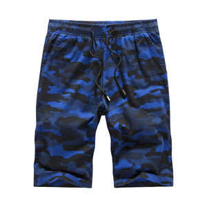 Men'S Camouflage Casual All-Match Cotton Loose Five-Point Pants