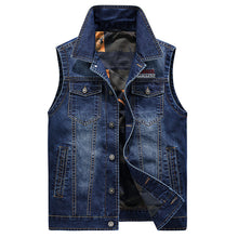 Load image into Gallery viewer, Men&#39;S Casual Zipper Two-Sided Denim Waistcoat Vest