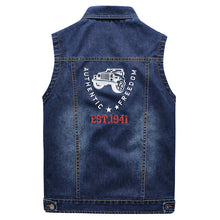 Load image into Gallery viewer, Men&#39;S Casual Zipper Two-Sided Denim Waistcoat Vest