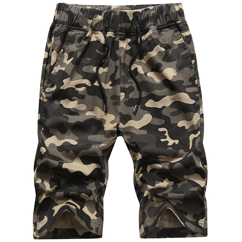 Men'S Camouflage Cotton Tooling Casual Beach Pants