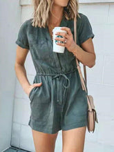 Load image into Gallery viewer, Solid Color Loose High Waist Slim Casual Jumpsuit