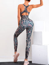 Load image into Gallery viewer, Printed Sexy Quick-drying High Waist Hip Lifting Yoga Two-piece Suit