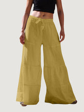 Load image into Gallery viewer, Hérmorcy Women Solid Color Elastic Waist Loose Wide-leg Pants