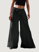 Load image into Gallery viewer, Hérmorcy Women Solid Color Elastic Waist Loose Wide-leg Pants