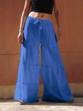 Load image into Gallery viewer, Hérmorcy Women Solid Color Elastic Waist Loose Wide-leg Pants