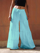 Load image into Gallery viewer, Hérmorcy Women Solid Color Elastic Waist Loose Wide-leg Pants