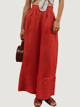 Load image into Gallery viewer, Hérmorcy Women Casual Solid Color Loose Wide-leg Pants