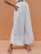 Load image into Gallery viewer, Hérmorcy Women Casual Solid Color Loose Wide-leg Pants