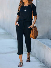 Load image into Gallery viewer, Casual Loose High Waist Mid-length Pants Jumpsuit