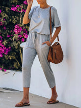 Load image into Gallery viewer, Casual Loose High Waist Mid-length Pants Jumpsuit