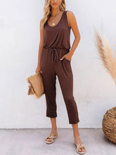 Load image into Gallery viewer, Women's Casual Tank Top Lace-up Long Jumpsuit