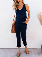 Load image into Gallery viewer, Women's Casual Tank Top Lace-up Long Jumpsuit