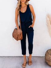 Load image into Gallery viewer, Women's Casual Tank Top Lace-up Long Jumpsuit