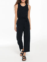 Load image into Gallery viewer, Fashionable Single-breasted Lace-up Wide-leg Jumpsuit