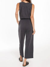 Load image into Gallery viewer, Fashionable Single-breasted Lace-up Wide-leg Jumpsuit