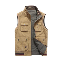 Load image into Gallery viewer, Men&#39;S Casual Cotton Waistcoat Double-Sided Multi-Pocket Vest