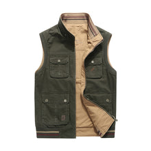 Load image into Gallery viewer, Men&#39;S Casual Cotton Waistcoat Double-Sided Multi-Pocket Vest