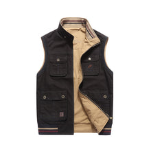 Load image into Gallery viewer, Men&#39;S Casual Cotton Waistcoat Double-Sided Multi-Pocket Vest