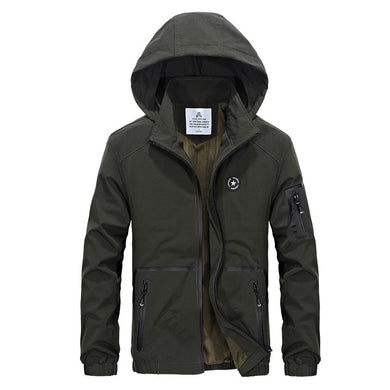 Men'S Outdoor Quick-Drying Hooded Casual Sports Loose Coat