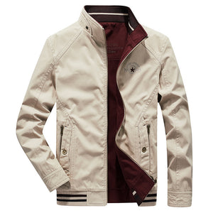 Men'S Casual Plus Size Stand-Up Collar Double-Sided Jacket