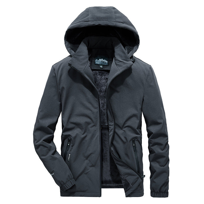 Men'S Casual Outdoor Hooded Stretch Jacket