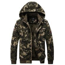 Load image into Gallery viewer, Men&#39;S Camouflage Printed Cotton Long Sleeve Fashion Hooded Jacket