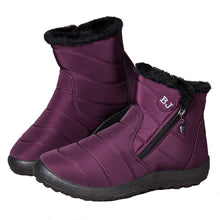 Load image into Gallery viewer, Women&#39;S Warm Zipper Mid-Tube Waterproof Snow Boots