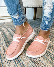 Load image into Gallery viewer, Ladies Canvas Lace-Up Slippers