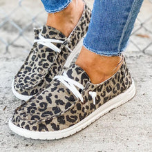 Load image into Gallery viewer, Ladies Canvas Lace-Up Slippers