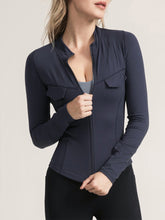 Load image into Gallery viewer, Sports Jacket Fitness Long-sleeved Quick-drying Yoga Top