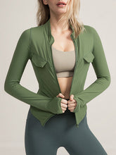 Load image into Gallery viewer, Sports Jacket Fitness Long-sleeved Quick-drying Yoga Top