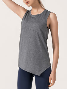 Yoga Solid Color Loose Exercise Fitness Vest