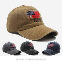 Load image into Gallery viewer, Personalized Fashion And Popular Washed Old Flag Baseball Cap