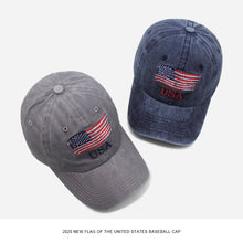 Load image into Gallery viewer, Personalized Fashion And Popular Washed Old Flag Baseball Cap