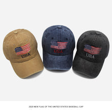 Load image into Gallery viewer, Personalized Fashion And Popular Washed Old Flag Baseball Cap