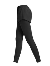 Load image into Gallery viewer, Fake Two-piece Yoga Stretch Tights Fitness Pants