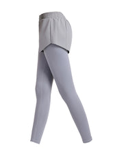 Load image into Gallery viewer, Fake Two-piece Yoga Stretch Tights Fitness Pants