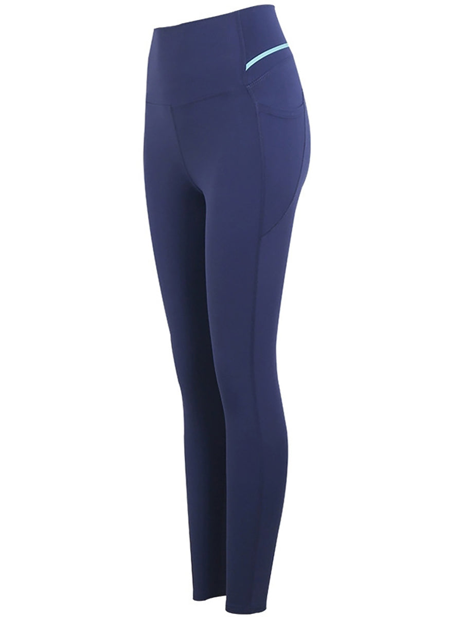 Pocket High Waist Stretch Tight Sports Fitness Pants