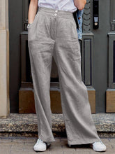 Load image into Gallery viewer, Hérmorcy Women Loose Wide-leg Pant Solid Color Casual Trousers