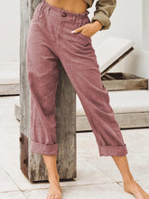 Load image into Gallery viewer, High Waist Casual Solid Color Loose Pants