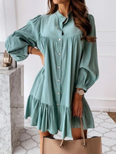 Load image into Gallery viewer, Simple Fashionable Stitching Shirt Dress for Women