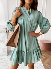 Load image into Gallery viewer, Simple Fashionable Stitching Shirt Dress for Women