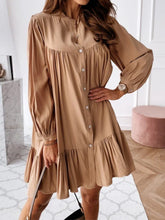 Load image into Gallery viewer, Simple Fashionable Stitching Shirt Dress for Women