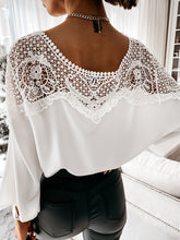 Load image into Gallery viewer, Loose Long-sleeved Lace Stitching Blouse